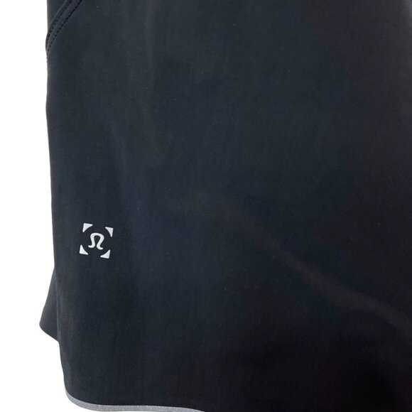 Lululemon Surge Short Linerless 7" Grid Lines Deep Coal Black Size Large - Picture 5 of 7